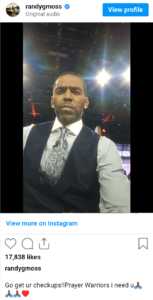 NFL Legend Randy Moss Reveals Health Scare and Asks Fans for Prayers: ‘Battling Something Internal’