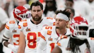 Emotional Travis Kelce Reportedly Breaks Down in Locker Room, Tells Teammates He’s Retiring After Heartbreaking Super Bowl Loss to Eagles—Struggles to Hold Back Tears in Front of Taylor Swift: “I’m Sorry for Letting You All Down”