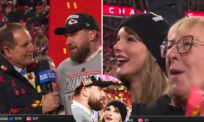 JUST IN: Travis Kelce Melts Hearts in Post-Game Interview, Calling Taylor Swift His ‘Sunshine in Human Form’—Pop Icon Beams as He Thanks Her and Her Family for Their Love After Chiefs’ Epic AFC Championship Win Over the Bills!